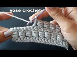 كروشية غرزة الخرز سهلة لعمل شنط سكارفات وغيرها Crochet Stitch يوسى كروشية Youtube Tig Isleri Tig Isi Orguler Orgu