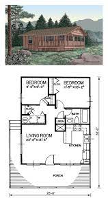 Country Style House Plan 45394 With 2 Bed 1 Bath Country Style House Plans Cabin Plans Tiny House Plan