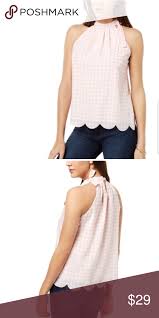 Nwt Maison Jules Scalloped Hem L Gorgeous Delicate Reminds You Of Betty Draper Polyester So It Lies Nicely Fits A Clothes Design Fashion Fashion Design