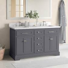 Diy bathroom vanity made from a desk. Sink Vanity With Makeup Table Wayfair