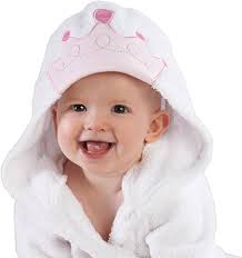 Amazon.com : Baby Aspen Little Princess Hooded Towel Robe, 0-9 Months, Baby  Bath Towel/Spa Robe : Baby