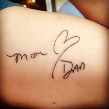 Pin By Meagan Mansfield On Things That Make Me Happy Dedication Tattoos Signature Tattoos Tattoos For Daughters