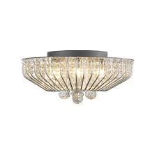 Wall vs ceiling mount light fixture for bathroom lighting. Patriot Lighting Mio 5 Light Crystal Led Flush Mount Ceiling Light At Menards