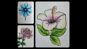 Colorier Des Fleurs Aux Crayons De Couleur Fleur De Lys Dessin Dessin Fleur Fleur Dessin Facile