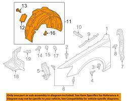 Audi Oem 12 15 A6 Quattro Front Fender Liner Splash Shield Left 4g0821133d Parts And Accessories Cars Trucks Truck Parts