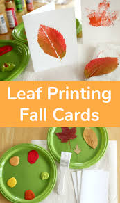 In addition to textured layering paper, you can glue on pressed flowers, put a couple of cute stickers down, or use washi tape to create interesting patterns on the card.lay down a ruler on the edges to draw straight smooth borders with colorful sharpies or glue on beads for interesting texture. Leaf Printing To Make Fall Cards Make And Takes