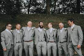 Grey Wedding Suit Grooms Grey Wedding Suit Groomsmen Suits Ushers Suits Grey Suit Wedding Usher Suits Groomsmen Suits