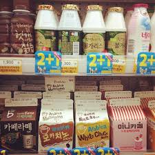 Different Flavors Of Milk In South Korea Korean Snacks Creative Snacks Japanese Snacks