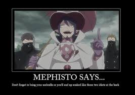Mephisto Advice Motivational Blue Exorcist Anime Blue Exorcist Funny Blue Exorcist Mephisto