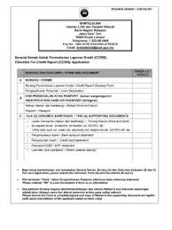 K llrak mpnr rntr rt). Senarai Semak Untuk Permohonan Laporan Kredit Semak Pdf4pro