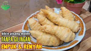 Potong adonan sepanjang 50 cm dengan tebal 1 ½ cm. Resep Pisang Molen Renyah Youtube