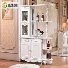 Stationary partition wall design ideas are suitable for creating new rooms. Hand Painted White Decorative Living Room Furniture Partition Display Cabinet From China Tradewheel Com