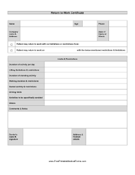 Doctor release form to return to school. Printable Return To Work Form Return To Work Form Return To Work Doctors Note