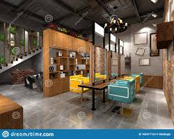 3d Render Of Barber Shop Stock Illustration Illustration Of Lighting 169977124