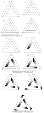 How To Draw An Impossible Triangle Easy Step By Step Drawing Tutorial How To Draw Step By Step Drawing Tutorials To do this, go down to your draw() method and add the following code: how to draw an impossible triangle