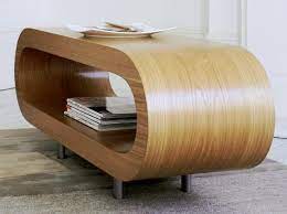 Say hello to your new favourite coffee table! Gillmore Space Contemporary Loopy Coffee Table In Oak Veneer Or Matt White Muebles Mobiliario