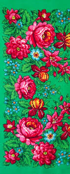 Massimo dutti floral flower print pattern multi color lightweight silk scarf. Square Scarf Green With Pink Green And Orange Russian Scarf Folk Art Wool Muffler Neck Warmer With Irises And Roses Neckerchief Nos Pattern Art Art Colorful Prints