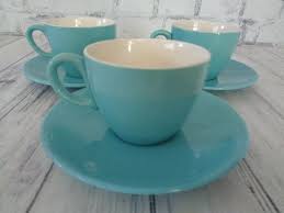 Salem North Star Cups And Saucers Three Sets Six Pieces Mid Century Modern North Star Flat Cup And Saucer Mix And Match Cups And Saucers Cup And Saucer Saucer Cup