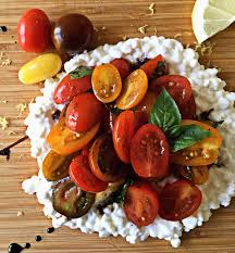 Cottage Cheese And Pure Cherry Tomatoes Jamie Oliver Tomato Side Dishes Jamie Oliver Tomato Salad Cherry Tomato Salad