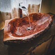 Buy wooden bathroom sinks and get the best deals at the lowest prices on ebay! Hey I Found This Really Awesome Etsy Listing At Https Www Etsy Com Listing 279330496 Reserved Large Log W Rustic Bathroom Designs Wood Sink Rustic Bathrooms