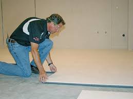 To install waterproof basement flooring over a dirt floor, you'll most likely want some sort of plastic perforated playground tile such as staylock perforated tiles or ergo matta perforated tiles. Thermaldry Basement Flooring Systems Basement Systems