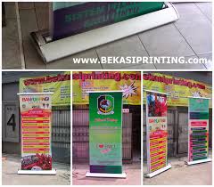 Karena ukuran standing banner indoor berkisar 160 cm x 60 cm. Roll Banner Elektrik Standing Hanging Percetakan Bekasi Printing