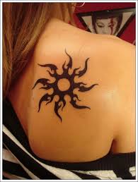 Simple Tribal Tattoo Designs For Girls On Upper Back Image Tribal Tattoos For Women Sun Tattoo Designs Cool Tribal Tattoos