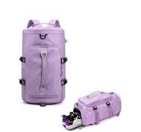 (42x31cm) Reise Rucksack Sport Tasche mit Schuh- / Nassfach - Lila