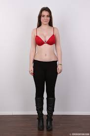 Sweet and busty amateur Katerina goes naked at Czech Casting