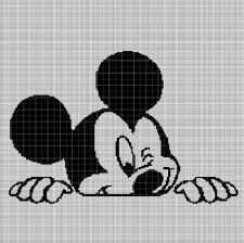 Cross stitching cross stitch embroidery cross stitch silhouette mochila crochet graph crochet disney cross stitch patterns. Mickey Mouse Head 3 Silhouette Cross Stitch Pattern In Pdf