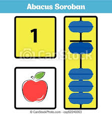 1 2 3 4 5 6 7 8 9 maximum number of digits: Web Abacus Soroban Kids Learn Numbers With Abacus Math Worksheet For Children Vector Illustration Canstock