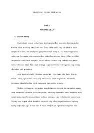 Proposal Usaha Makanan