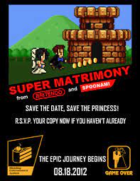 My Gamer Wedding Invite X Post To A Few Places Video Game Wedding Gamer Wedding Nerdy Wedding Invitations