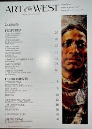 Art of the West Nov/Dec 1988 Carl Hantman Vince Valdez Malcolm Furlow Al  Mengert