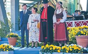 Speaker of the riksdagen andreas norlén; Sverige Firade Lanstidningen