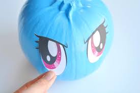 #my little pony hair #trashy hair #whatever u want. No Carve My Little Pony Pumpkins With Free Printable Face Template