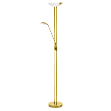 Baya Led Stehleuchte 179cm Messing 20w Mit Leselampe Eglo 93877