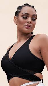 Fiona Cross Over Wrap Mesh Top