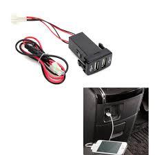 Toyota tundra 2008, radio bluetooth™ phone and music adapter by usa spec®. New Charger Adapter Twin Dual Double 2 Usb Port 12v In Car Socket For Toyota Yaris Sequoia Highlander Tacoma 4runner Rav4 Cables Adapters Sockets Aliexpress