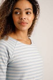 Miara Organic Crew Neck Sweatshirt Powder Blue