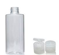 100ml Clear PET/PCR Plastic Tubular Bottle & 20mm Flip-Top Cap