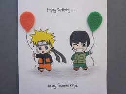 Naruto Inspired Birthday Card Birthday Cards Diy Naruto Birthday Happy Birthday Cards