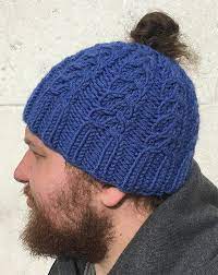 Beanie tail slouchy ponytail soft stretch cable messy high bun knit hat. Messy Bun And Ponytail Hat Knitting Patterns In The Loop Knitting