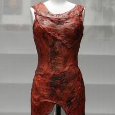 Remember when lady gaga wore a dress made of raw meat? Photo Of The Day Lady Gaga S Meat Dress In Museum From The Tucson Com Editors Tucson Com