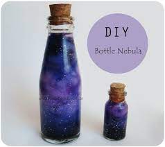 Bottle Nebula Galaxy Jar Galaxy In A Bottle Diy Bottle Diy Galaxy