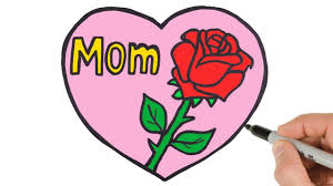 Discover thousands of premium vectors available in ai and drawing pictures using letters is a fun way for children to work on forming letters and reinforcing easy mother's day moonlight drawing for beginners, mother's love drawing , mother's day. How To Draw Mother S Day Greeting For Mom Heart With Rose Drawing Mothers Day Drawings Rose Drawing Hearts And Roses
