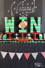 A small table or a section of countertop works great! Football Tailgating Party Ideas Decorations For Adults Fun Game Ideas