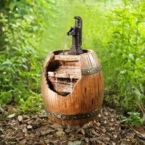 Wine aesthetic,wine décor,wine night,wine sayings,wine quotes. Wine Barrel Fountain Wayfair