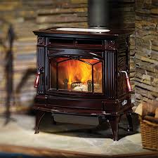 Hampton H300 Timberline Brown Enamel Wood Stove Heating Services Wood Burning Stoves Living Room