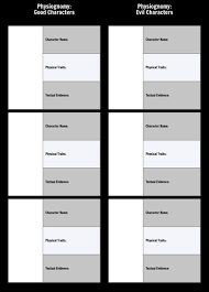 Character Analysis Templates Storyboard Templates For
